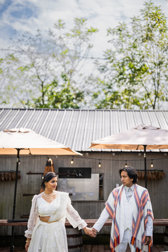 Rustic farm wedding at Five Birds Farm, Ringoes, NJ