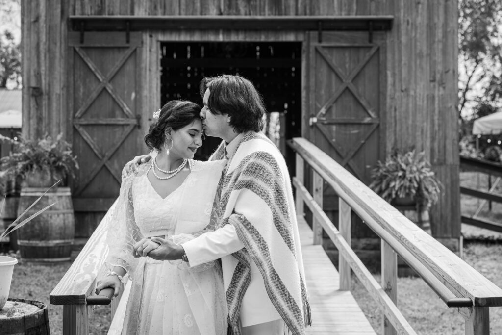 Rustic farm wedding at Five Birds Farm, Ringoes, NJ