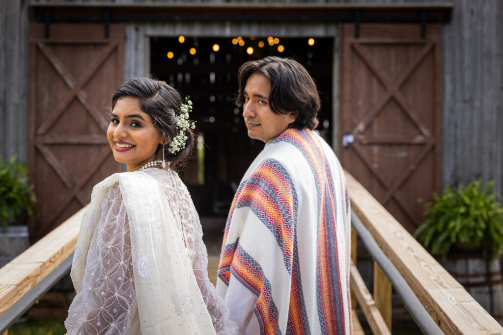 Rustic farm wedding at Five Birds Farm, Ringoes, NJ